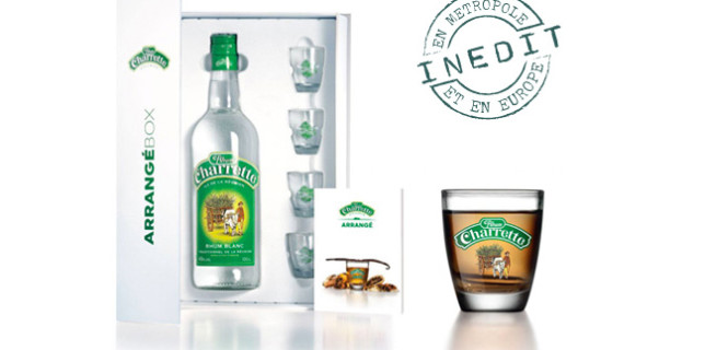 Coffret rhum charrette arrangé box