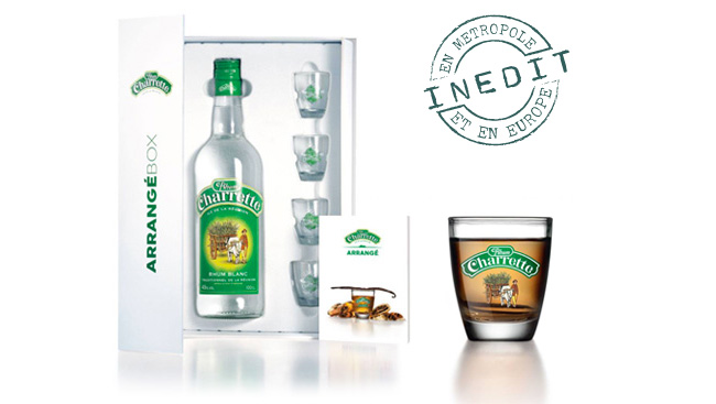 Coffret rhum charrette arrangé box